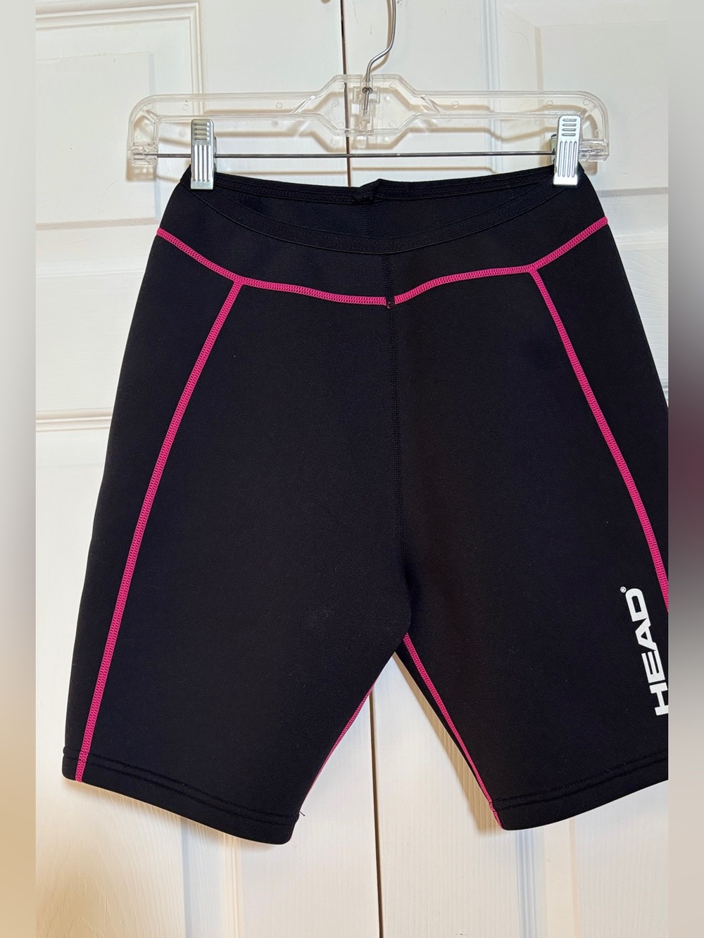 HEAD Women’s Biker Shorts Medium Black Pink Compression Athletic Yoga